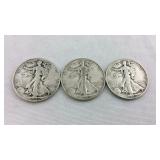Walking liberty halves (3) 1946
