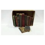 Collection of 13 old hardback books all show age