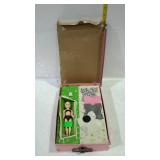 Early doll set, having the small doll in case