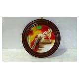 Marilyn Monroe collectors plate with wood decor