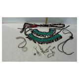 Costume Jewelry beaded necklaces, Indian style