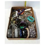 Group of costume Jewelry bracelets, necklaces, etc