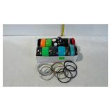 Group of costume jewelry bracelets