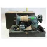 LaSalle portable sewing machine with case, clean
