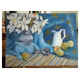 Oil on canvas still life, 40 x 30