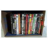 DVDs, box of 17