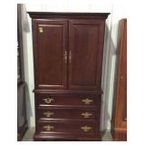 Bassett Entertainment armoire, with three d