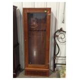 Gun cabinet, pine wood made with full front g