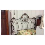 Modern iron headboard fancy decor scrolling full