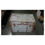 Vintage trunk does show its age ware, measures 30