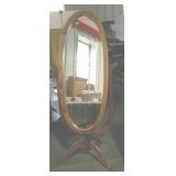 cheval dressing mirror, measures 65 inches tall