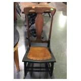 Early bedroom nursing or sewing type rocking