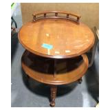 Maple living room bookcase style lamp end table,