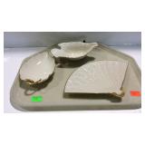 Lenox glassware, three candy style dishes