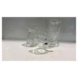 Glassware, luigi bormioli Italy pitcher, pedestal