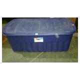 Rubbermaid large bin with lid, 50 gallon size