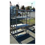 Metal shelving 36x12x60 bottom shelf is dented