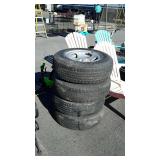Four Goodyear tires p215/75r15