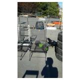 Wrought-iron patio chairs matches next lot