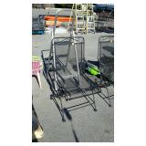 Wrought-iron patio chairs matches previous lot