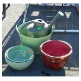 Group lot with planters and waterer