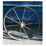 Iron 10 spoke wheel. 39" diameter. Match to lot