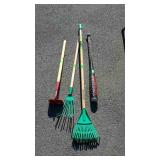 Kids lot. Baseball bat, and three long handled