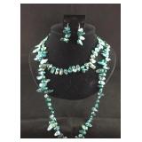 Fresh Water Pears Necklace and Earring Set,