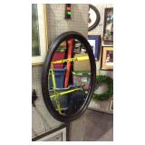 Oval wall mirror 25x36