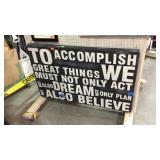 Motivational quote sign code GE 45x27