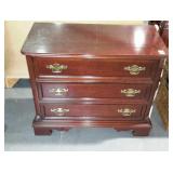 Mahogany finish Three drawer chest, made by