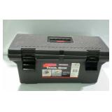 Rubbermaid portable tool box with tray and a