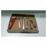Tool Lot, pipe wrench, 10 and 12" Crescent