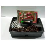 Hardware tool tote tray with few household