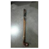 Five woodshaft vintage golf club irons