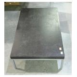Contemporary modern style low coffee table, 38 x