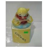 Older pottery cookie jar - jack in the box style