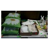 Linens group - tablecloths, doilies, napkins, and