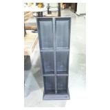 Poly media storage unit by Alpha, 13 x 8 x 37