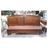 Kingsize bed arched design headboard with low