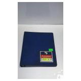 Blue binder with tractor trailer cards