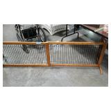 Wooden safety gate, extension up to 6ft wide,