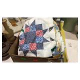 Box with scrap material