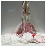 Vintage clothes, six baby dresses and two aprons