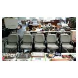Set of five waiting room chairs, seller code DE