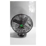 Metal fan, does show some spots of surface rust,