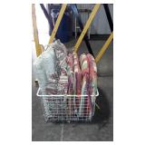 White crate with chair cushions