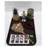 Tray lot of home decor