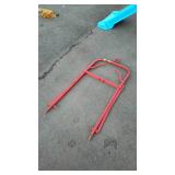 Antique Barn Loft hay fork, nicely painted red
