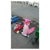 Two radio flyer kids ride on toys